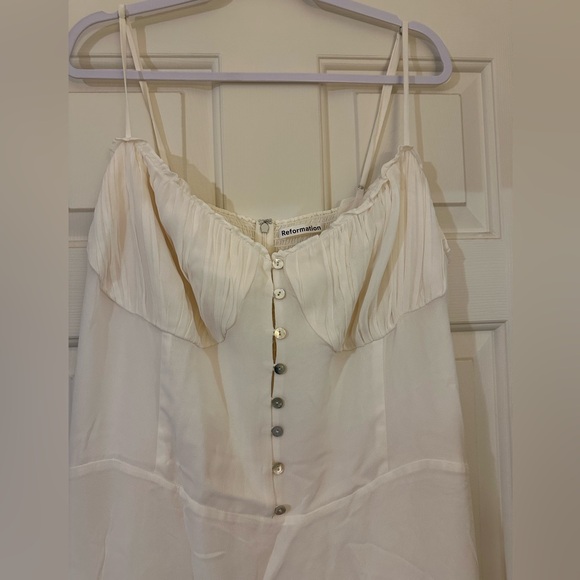 Reformation Ronan dress NWT in ivory plus size - Picture 2 of 13